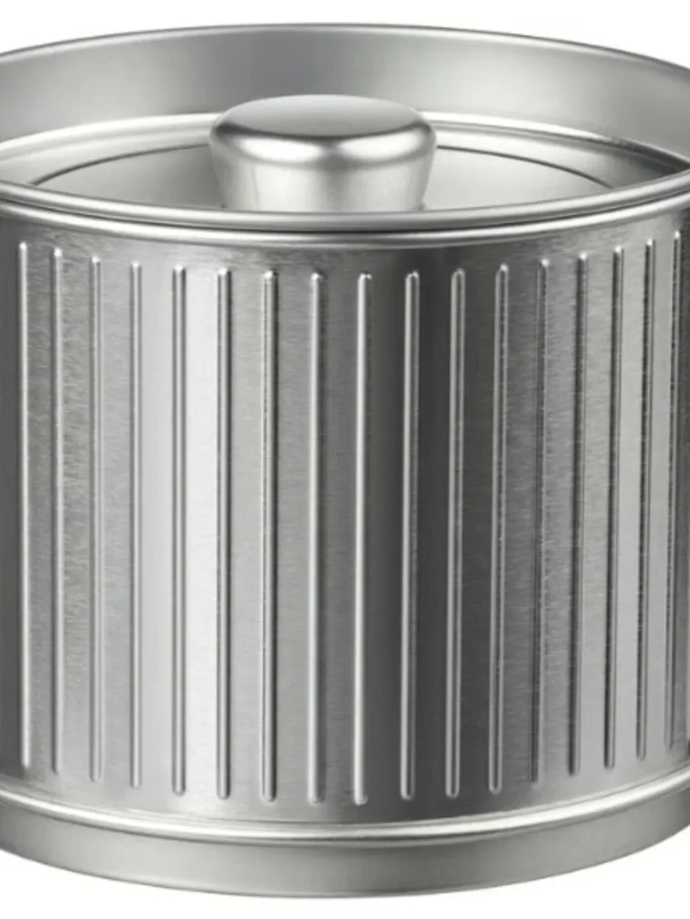 BETTHAJ 906.056.89 Tin with lid, for coffee/tea/silver color, 19 oz